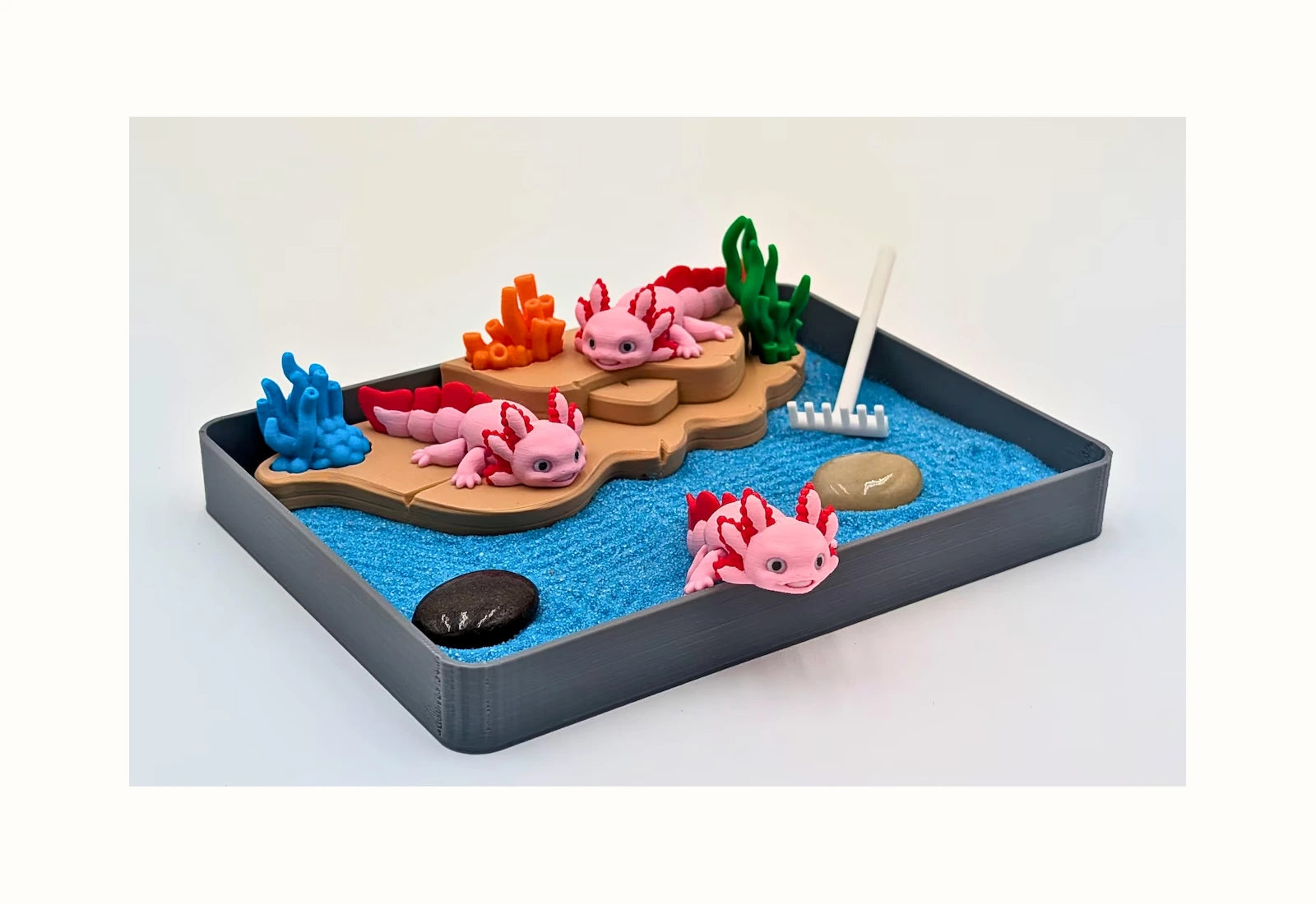 Calm miniature desk world